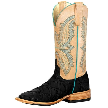

Macie Bean Womens M2034 Women`s TH Matte Fish with Bone Top 9.5 B Black
