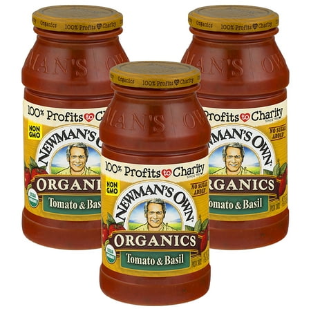 (3 Pack) Newman's Own Pasta Sauce, Tomato & Basil Bombolina, 24