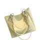 thumbnail image 4 of Bolso de mano de cuero amarillo con estampado de letras para mujer, bolso de hombro con patrón de corazón, resistente al agua y de gran capacidad, 4 of 8