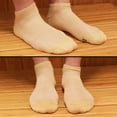 thumbnail image 3 of Men's Rayon from Bamboo Fiber Colored Sports Superior Wicking Athletic Ankle Socks - Tan - 2 Pairs - Size 10-14, 3 of 4