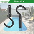 thumbnail image 4 of SNNROO Pool Hooks for Poles  Pool Pole Hook  Hook for Pool Pole  Retrieving Hook for Pool Vacuum  Robotic Cleaner Hook  Pool Hook Replacement for Robotic Vacuum  Telescopic Pole Hooks  Bl, 4 of 6