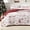 Style 3, variant on Christmas Quilt Set Queen Size, Reversible Printed 3 Pieces Quilts Coverlet Bed Set Holiday Decorative Bedding, Soft Microfiber Fabric, 1 Quilt and 2 Pillow Shams