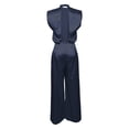 thumbnail image 6 of Tqcoqu Jumpsuits for Women Trendy Loose Cap Sleeves Backless Wide Leg Pants Jumpsuit Business Party Sets Clothes,Navy,Women's XS-XL, 6 of 7