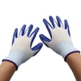 thumbnail image 5 of opvise Durable Waterproof Thorn Resistant Anti Skid Outdoor Gardening Protective Gloves Blue + White, 5 of 7