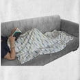 thumbnail image 6 of Alligator Soft Flannel Fleece Blanket, Watercolor Style Green and Blue Toned Friendly Crocodile Characters, Cozy Plush for Indoor and Outdoor Use, 50" x 70", Pale Green and Pale Blue, by Ambesonne, 6 of 6