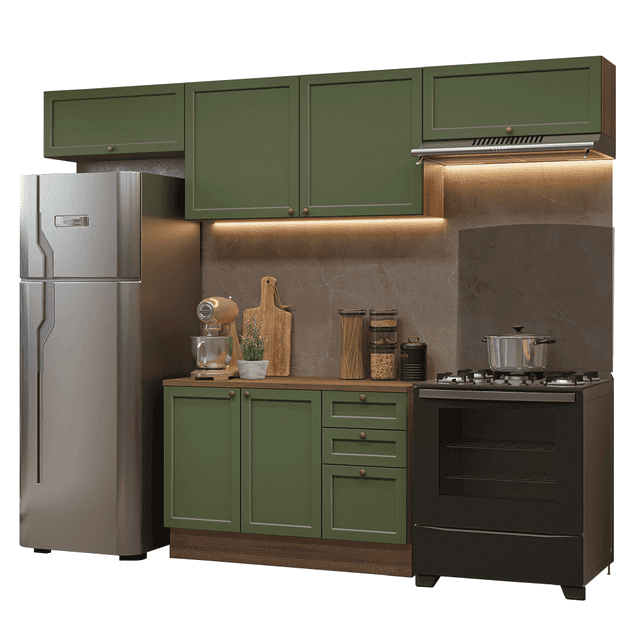 Cocina Integral Completa Modular Madesa Vik 280cm MV 01