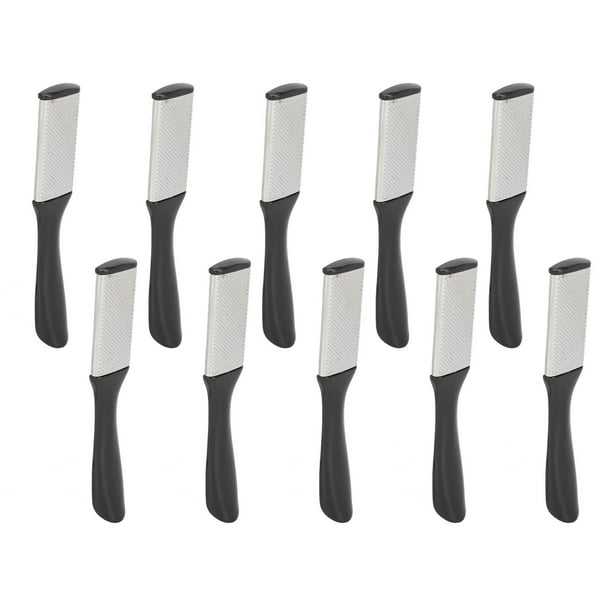 10 Uds Lima para pies removedor de callos escofina para pies de acero inoxidable de doble cara herramienta de pedicura para eliminar la piel muerta ANGGREK Otros