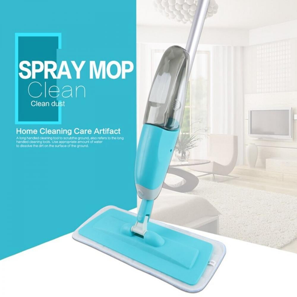 Water Spray Household Flat Mop Floor Cleaner 360 Rotate Spin Head Dust Mop Pad 