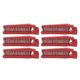 thumbnail image 1 of 10pcs Foldable Hair Comb Portable Shaping Multi Functional Folding Comb for Hairdressing Red, 1 of 5