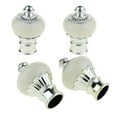 thumbnail image 4 of DOLITY 4Pcs Window Curtain Pole End Drape Rod Finals Head for Rods with Dia. 28mm Milk Milk White, 4 of 8