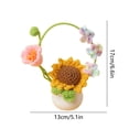 thumbnail image 3 of Handmade Home Decoration Yarn Weaving Simulated Flower Desktop Bonsai, 3 of 6