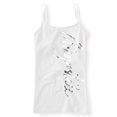 thumbnail image 2 of Aeropostale Vertical Foil Script Tank Top para mujer, blanco, mediano Aeropostale Camiseta sin mangas, 2 of 2