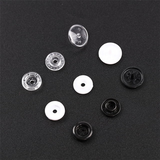 unbranded 100Jgo Botones De Plástico Transparentes Para Ideales Para Accesorios De Ropa