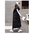 thumbnail image 5 of Women's Long Quilted Vest Winter Down Vest Transition Vest Winter Jacket Long Vest Winter Vest Lightweight Warm Quilted Casual Zip Puffer Jacket with Hood Down Coat, 5 of 11