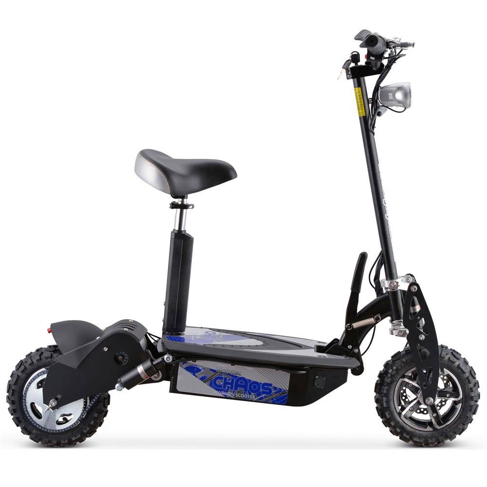 MotoTec Chaos 2000w 60v Lithium Electric Scooter, Black - image 2 of 4