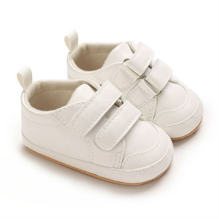 Loliuicca Baby Sneaker  Solid/Contrast Color Non-slip Flats First Walking Shoes