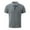 Grey, variant on Men's Button Up Turn Down Lapel Short Sleeve Solid Color Sports Shirt - Polyester Casual Shirt for Outdoor and Home