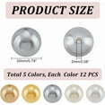 thumbnail image 2 of PH 60pcs Multi-colored 19mm Acrylic Round Chunk Beads for Jewelry Crafts Colorful, 2 of 6