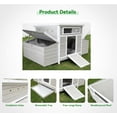thumbnail image 6 of 56''Large Wooden Chicken Coop Outdoor Hen House Hutch Poultry Cage for Outdoor with 2 Sides Nesting Boxes Chicken Cage Ramps, Removable Tray for Easy Cleaning, 6 of 7