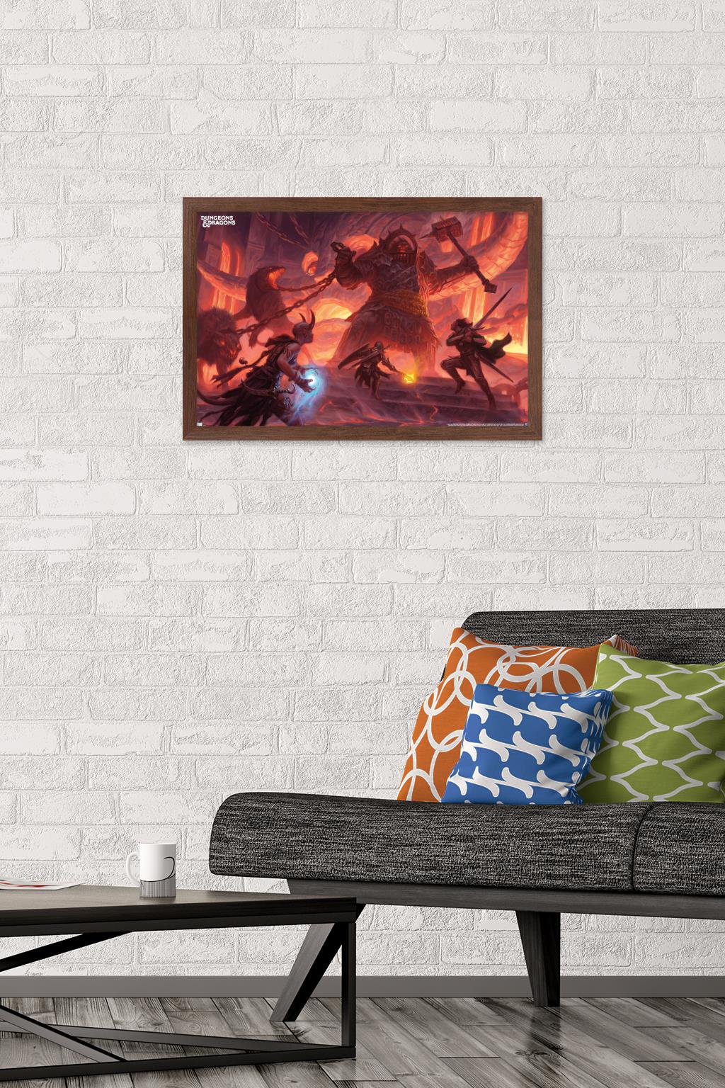 Dungeons and Dragons - Fire Giant Wall Poster, 14.725" x 22.375" Framed