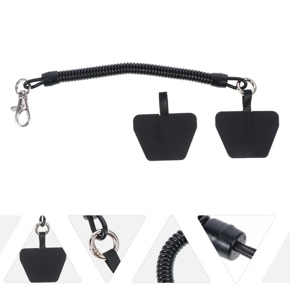 LULULION Phone Lanyard Tether with Safety Black for Smartphone 1 Set