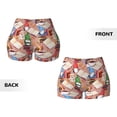 thumbnail image 5 of Fotbe Gnomes Books Tea Cups Seamless Shorts, Womens Workout Shorts High Waist Stretch Booty Short for Gym/Yoga/Running/Biking-Small, 5 of 9