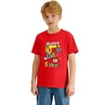 thumbnail image 3 of Whouriu Happy 100Th Day Of School Shirt Toddler Girls Crayon Apple Print Short Sleeve Summer Cute Soft Tee, 3 of 7