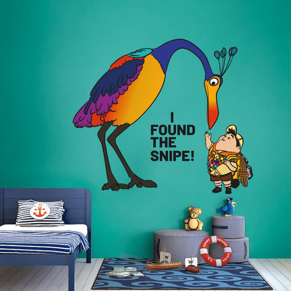 The Snipe Russell Up Movie Cartoon Quotes Decors Wall Sticker Art Design Decal for Girls Boys Kids Room Bedroom Nursery Kindergarten House Home Decor Stickers Wall Art Vinyl Decoration (40x40 inch)