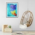 thumbnail image 4 of Cuadros Decorativos Serie de pintura de diamantes abstractos 5D patrón de mosaico de Wdftyju corazón de amor de diamante redondo completo decoración del hogar artesanía de arte artesanal hecha, 4 of 9