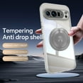 thumbnail image 4 of TECH CIRCLE for Google Pixel 9 Pro XL Hybrid Case with Stand, Slim Fit Thin Phone Case Clear with Magnetic Ring Holder, Anti-Scratch Shockproof Protective Cover for Women Men,Gray, 4 of 8