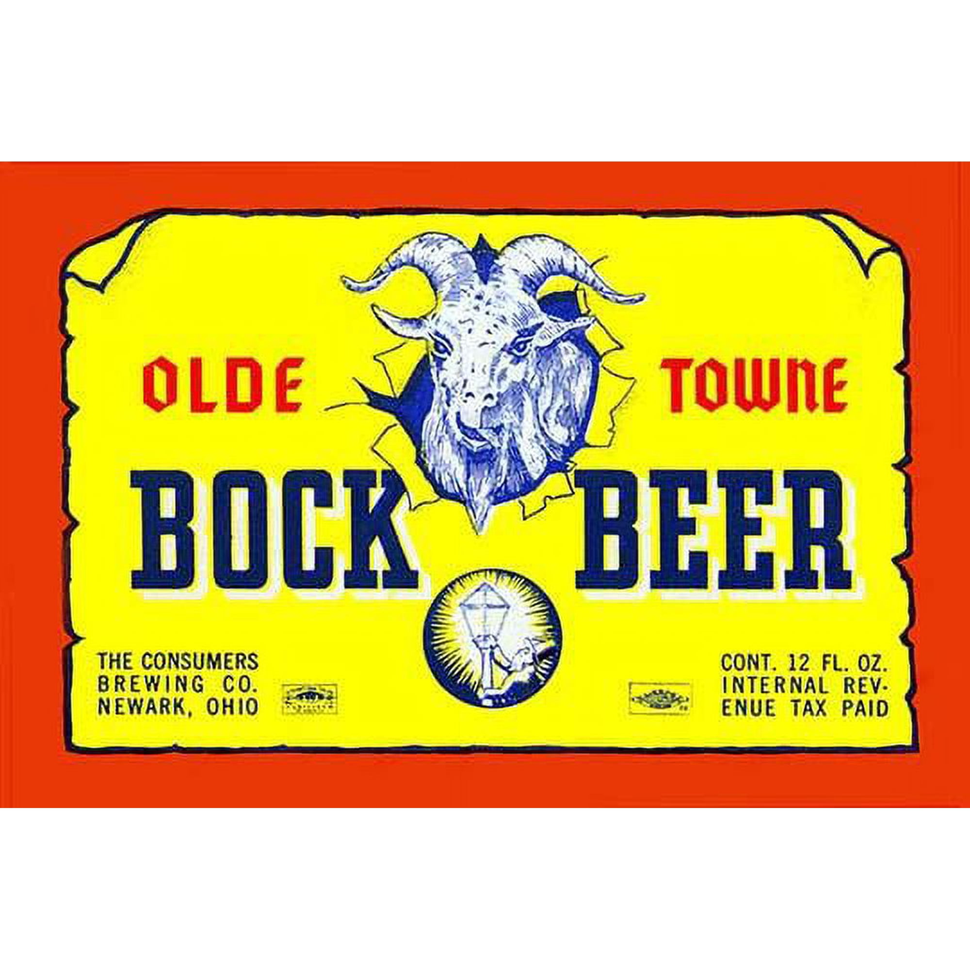 Olde Towne Bock Beer- Fine Art Canvas Print (20" x 30")