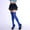 Blue, variant on Women's Top Black Thigh High Sheer Stockings,Solid Hue Long stockings for women