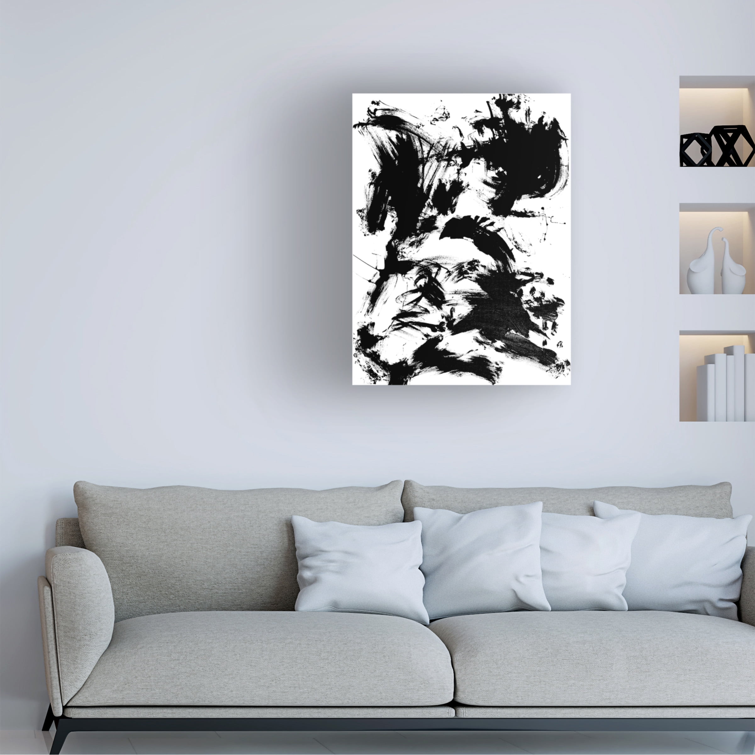 Allan Friedlander 'Expressive Abstract I' Canvas Art