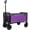 Purple, variant on Collapsible Wagon with Wheels - 3 in 1 Lightweight Utility Camping Wagons Carts Foldable with 220lbs Weight Capacity, Cup Holders, for Pet Riding, Groceries, Camping, Shopping (Black)