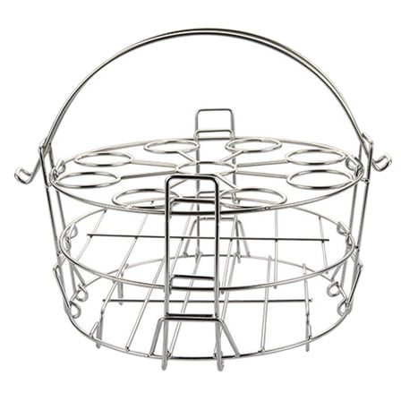 Mobutofu Washable Steamed Boiled Egg Stand Egg Steamer Rack 304 Stainless Steel for Cooking Eggs 1Pcs