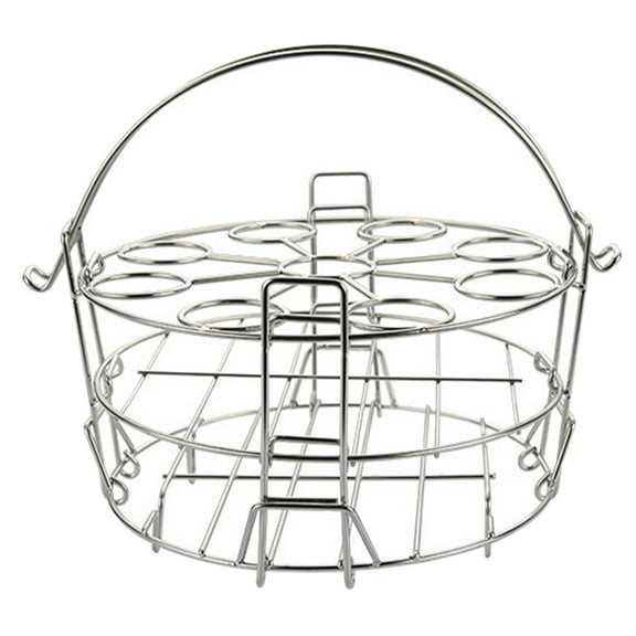 Mobutofu Washable Steamed Boiled Egg Stand Egg Steamer Rack 304 Stainless Steel for Cooking Eggs 1Pcs