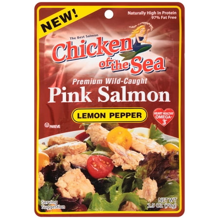 Chicken of the Sea Skinless/Boneless Pink Salmon in Lemon Pepper Pouch 2.5