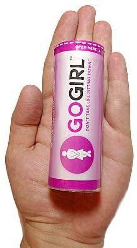 GoGirl Female Urination Device (FUD), Pink, Silicone, Resuable, and Travel Size funnel, 4.35 x 1.44 x 1.44inches