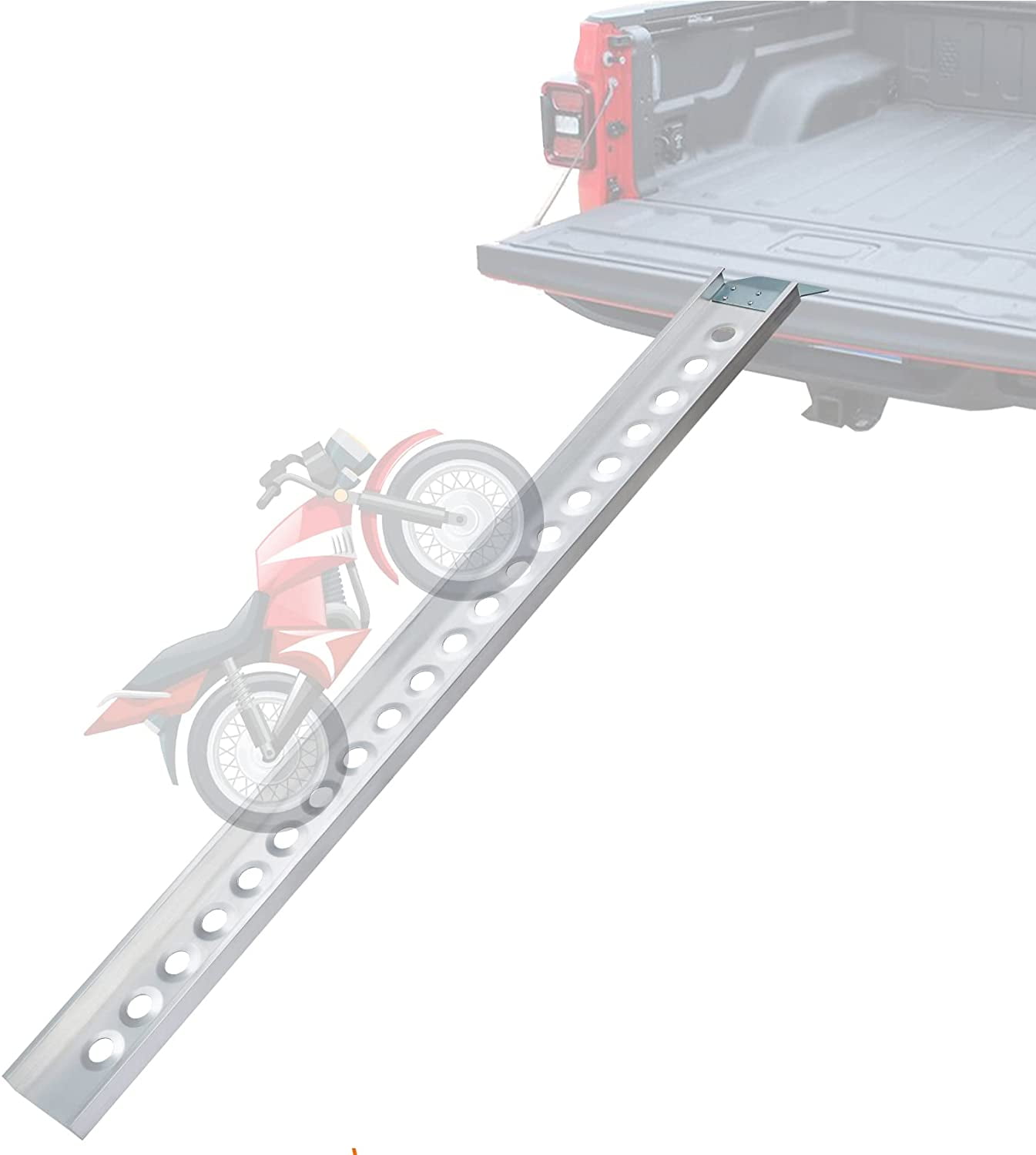Motorcycle Ramp 6FT, 72x6.6inch Aluminum Dirt Bike Loading Ramp 1Piece