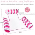 thumbnail image 2 of Filet de Piscine Gonflable - Trois Tubes Rayé rose Rouge (avec Pompe Manuelle), 2 of 5