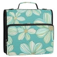 thumbnail image 5 of 3 Ring Zipper Binder with Shoulder Strap Waterproof Trapper Keeper 2 Inch D-Ring 500 Sheets Capacity Watercolor Daisy Flowers, 5 of 7
