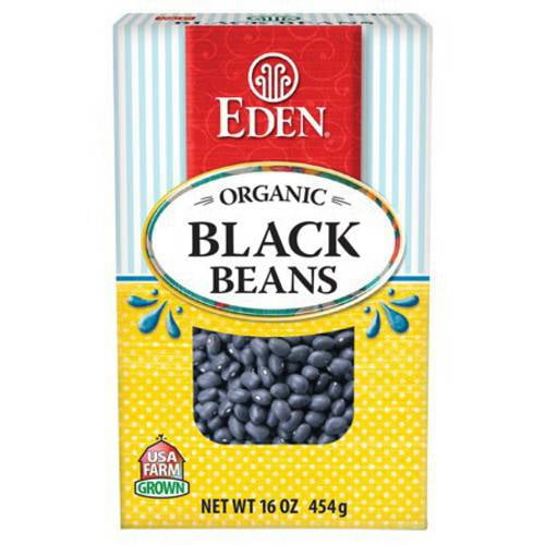 Eden Black Beans, Organic Dry , 16 Ounce (Pack of 6) by