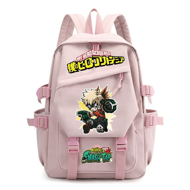 Linda Mochila My Hero Academia Escolar Mujer Gran Capacidad Hombres Portátil Estudiante