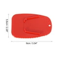 thumbnail image 2 of Unique Bargains Motorcycle Kickstand Pad Support Plate Pad Parking Stand Side Stand Extension Pad Enlarge Red, 2 of 5