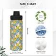 thumbnail image 3 of Balery Colorful Rubber Duck 1 Pattern 18oz Sports Insulated Kettle Stainless Steel Sports Insulated Kettle Leak-proof Water Bottle For Running Hiking Cycling Climbing Water Bottle, 3 of 7