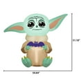 thumbnail image 2 of Airblown Stylized Grogu w/Bat Star Wars, 2 of 3