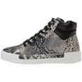 thumbnail image 2 of Cecelia New York Silow Leather Platform High Top Sneaker Black/White Snake (Black/White Natural Snake, 9), 2 of 6