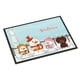 thumbnail image 1 of Caroline's Treasures Merry Christmas Carolers Dachshund - Alfombrilla de chocolate para interiores o exteriores, 24 x 36 BB2462JMAT, 24 x 36, multicolor Caroline's Treasures BB2462JMAT, 1 of 1