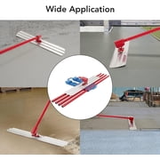 Magnesium Bull Float for Concrete, 48 x 8 Round-End Concrete Float with Adjustable Handle Bracket