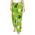 thumbnail image 2 of Lsque St Patrick's Day7 Print Women's Pajama Pants, Lounge Pant - Comfortable Home Wear,Elastic Waistband, Stylish Design-X-Large, 2 of 9
